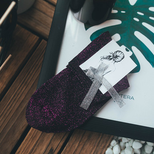 Chaussettes courtes de haute qualité pour filles, tube moyen vertical, mode printemps et été, fines, fil doré et argenté, chaussettes courtes 2025 - Product Image 3