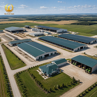 Diseño de Complejo Agrícola Personalizado con Estructura de Acero Ligero para Almacenes Agrícolas, Almacenamiento Industrial, Instalaciones Ganaderas