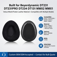 Coussinets de rechange avec casque DT231 DT231PRO DT234 DT131 MMX2 MMX1 Cuir doux pour la peau et mousse à mémoire de forme