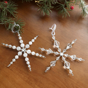 Adornos Navideños Transparentes de Acrílico, Copos de Nieve de Invierno, Decoración Colgante para Árbol de Navidad, Adornos para Árbol de Navidad - Product Image 2