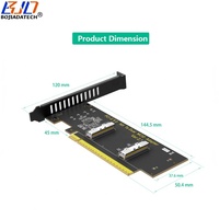 Carte d'extension adaptateur PCIe X16 PCI-E 5.0 16X vers 2 * MCIO (SFF-1016) 8i neuve d'usine