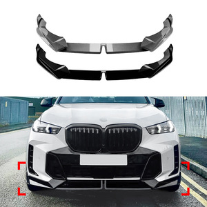 Amp-Z BMW X5 G05 LCI 2023 M Sport Front Bumper Lip Splitter Carbon Fiber Texture Matte Finish - Product Image 1