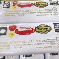 Pabrik Longhitex Tc putih kain Poplin 36 "75700 205th Karupo Kurapo Karubo laki-laki saku kemeja tenun Thobe