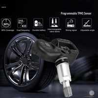 Capteur de pression des pneus programmable universel à double fonction TPMS 433 MHz et 315 MHz Jauges de pression des pneus