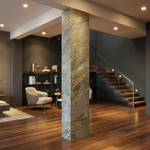 Losa de piedra natural contemporánea, gruesa, para columna, para aplicación en salones, forma de piedra duradera - Product Image 2