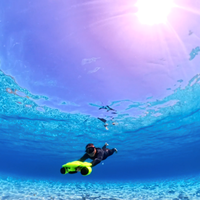 Nouveau modèle de scooter aquatique gonflable, propulseur de natation sous-marine avec vitesse réglable