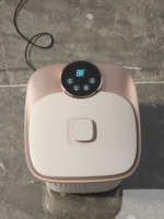 NINGDECRIUS Neues Design Elektrischer Shiatsu Beheizter Fußmassagegerät mit Zeitsteuerung PP&ABS Material Schwarze Farbe AC 220V 45W