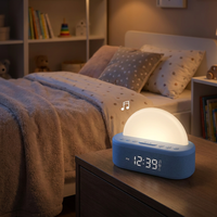 Machine sonore avancée multi-modes avec lumière de réveil et sons naturels fiables, lampe de chevet efficace, boîte à bruit blanc numérique