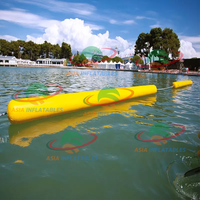Bouées gonflables de Tube de cylindre de barrière de parc aquatique à Long Tube pour l'événement de course aquatique