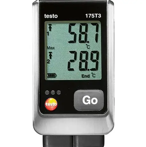 Registrador de Datos de Temperatura de Doble Canal Testo 175, Compatible con Termopar T/K, Rango Ultra Amplio de -50 a +1000°C, Listo para Usar - Product Image 4