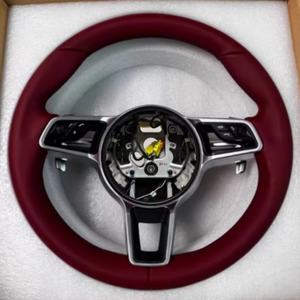 Volante Deportivo de Cuero Completo para Modelos <span class=keywords><strong>Porsche</strong></span> Panamera, Cayenne, <span class=keywords><strong>Macan</strong></span>, 718, 911, 918, 997, Taycan, Boxster - Product Image 1