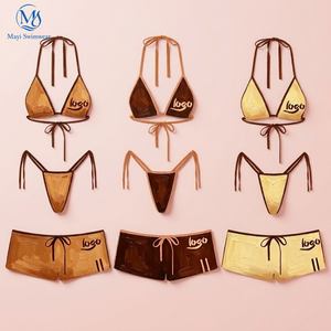 Custom <strong>Bikini</strong> <strong>Set</strong> with <strong>Shorts</strong> Women Summer Fashion <strong>Bikini</strong> Beachwear Luxury Logo Two Piece Designer Swimsuit Bathing Suits - Product Image 1