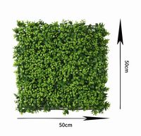 Faux panneaux extérieurs décoratifs clôture d'herbe haie artificielle paysage plante feuille verte panneaux muraux meilleure vente