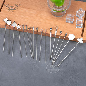 مخصص الفولاذ المقاوم للصدأ مختارات الكوكتيل الإبداعية مقبلات عصا الفاكهة شريط مارتيني معول الزيتون الفاكهة أعواد الأسنان الزخرفية - Product Image 5