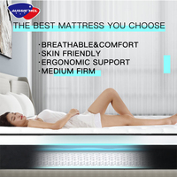Matelas en mousse haute densité Twin king en bambou Magasins près de chez moi Matelas à ressorts en gel latex à mémoire de forme