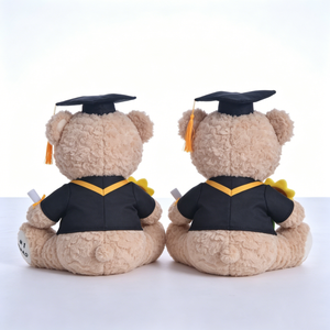Mochila de Peluche Personalizada con Diseño de Oso de Graduación, Animal de Peluche con Birrete y Toga, Relleno de Algodón PP, Tamaño 51-99cm - Product Image 2
