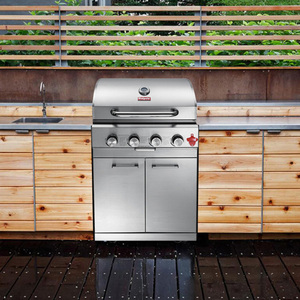 Parrilla de Gas Comercial JYD-400BC de Acero Inoxidable con Recubrimiento en Polvo, con Ruedas, para Exteriores, para más de 5 Personas - Product Image 2