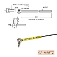 Sonda de Fibra Óptica de Cabeza Recta de Alta Precisión y Ahorro de Espacio GF-M35TZ, Sensor de Reflexión Difusa Coaxial para Piezas Pequeñas