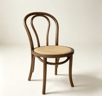 Chaise de salle à manger moderne en tissu tressé capitonnée, durable pour les petits espaces, salon, maison ou restaurants d'hôtel