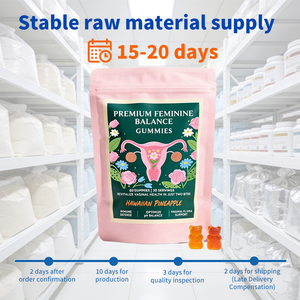 Gummies probiotiques pour femmes pour la santé vaginale et l'équilibre du pH, fabricant de compléments sous marque privée, MOQ flexible, certifié cGMP COA - Product Image 3