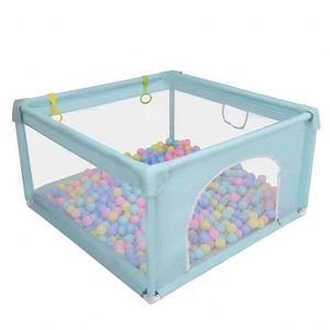 Alfombra de juego para bebés, corralito grande para niños pequeños, de acero inoxidable, ecológico, sin BPA, no tóxico, seguro, sin huecos, para sala de estar - Product Image 1