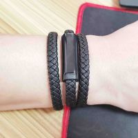 Rechargeable Pd Cable Pu Bracelet tressé en cuir, Bracelet pour homme Cuir Métal, Bracelets en cuir et Bracelets pour femme