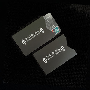 Logo personalizzato sottile RFID blocco carta di identità della banca custodia in rame carta di alluminio foglio di carta di credito Visa carta protettore - Product Image 5