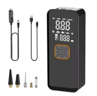 Compresseur d'air pour voiture Pompe portable automatique Mini filaire DC 12V Affichage numérique Gonfleur de pneu Bicyclette Arrêt automatique