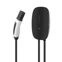 Nouveau chargeur mural pour VE 30A/40A/50A, niveau 2, IP54, protection intégrale contre les intempéries, support de câble, borne de recharge murale pour VE, contrôle par application, RFID