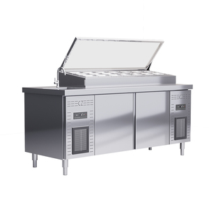 Stazione di preparazione <span class=keywords><strong>Pizza</strong></span> commerciale Workstation Sandwich <span class=keywords><strong>e</strong></span> <span class=keywords><strong>Pizza</strong></span> stazione di preparazione <span class=keywords><strong>Pizza</strong></span> espositore da banco - Product Image 5