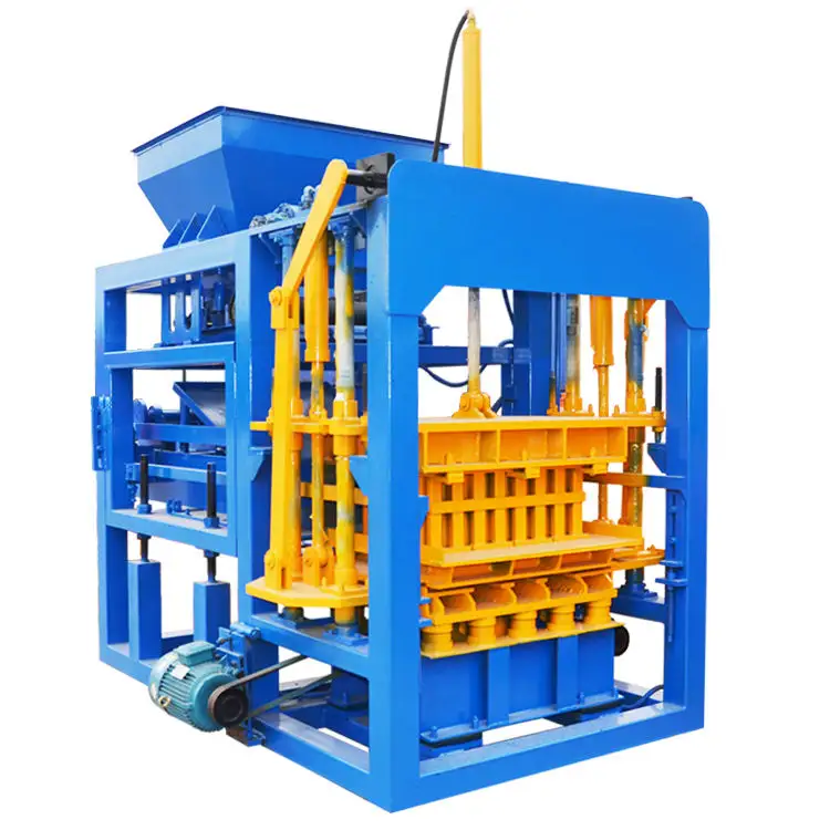 Factory produces QT4-15 small fully automatic hydraulic hollow brick making machinery