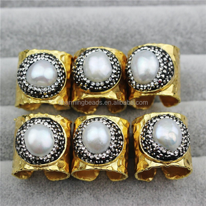 CH-JCR0086 Wholesale <strong>Turquoise</strong> Cigar <strong>Ring</strong> ,gold Plated <strong>Turquoise</strong> <strong>Ring</strong>,fashion Metal Pave <strong>Turquoise</strong> Stone <strong>Ring</strong> Jewelry - Product Image 4