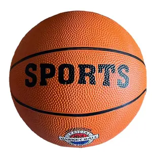 培训器材厂批发便宜定制Logo标准尺寸7橙色户外室内橡胶篮球