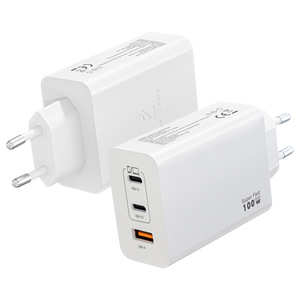 Chargeur rapide multi-ports GaN haute puissance 100W, norme européenne, compatible avec Apple iPhone 16, téléphones Samsung et Samsung - Product Image 4