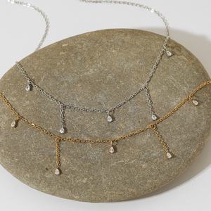 Collar de Moda 2025, Chapado en Oro de 18K, Acero Inoxidable, con Borlas de Circonio, para Mujeres y Niñas - Product Image 2