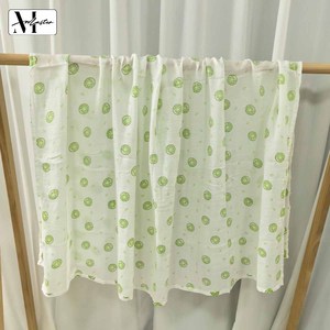 Serviette <span class=keywords><strong>de</strong></span> <span class=keywords><strong>bain</strong></span> en gaze imprimée <span class=keywords><strong>double</strong></span> couche en coton <span class=keywords><strong>de</strong></span> bambou biologique pour la maternité et la literie bébé - Product Image 6