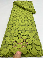 Nouveau design de tissu en dentelle guipure à cordon, tissu en filet à cordon pour vêtements de mariage et robes de fête pour filles