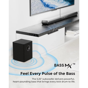 Barre de son 5.1 canaux avec système audio surround <span class=keywords><strong>Dolby</strong></span> <span class=keywords><strong>Atmos</strong></span> pour téléviseur, interface optique RGB, détachable - Product Image 2