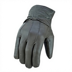 Gants de conduite en cuir gris pour femmes, unisexes, toutes saisons, noirs, doux au toucher, confortables et antidérapants - Product Image 4