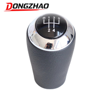 Tuas Persneling Manual 5 6 Speed Berbahan Kulit PU dengan Trim Krom OE CC31-46-030D Cocok untuk Aksesoris Mobil Mazda