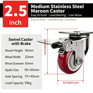 rigid caster fixed mount non swivel straight line movement excellent for four wheel cart configuration - Product Image 2