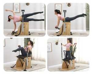 Formation <span class=keywords><strong>d</strong></span>'<span class=keywords><strong>équilibre</strong></span> en studio 4 positions de printemps pour chaque vente de printemps Pilates Wood Combo Chair - Product Image 6