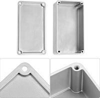 Boîtier de pédale de guitare en aluminium inachevé avec boîtier d'interrupteur à bascule en métal Stompbox effet guitare boîtier d'instrument électronique