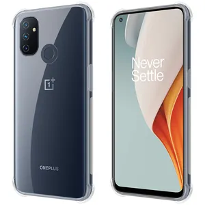 Robuste transparente Silikon-Gel-Telefon hülle für Oneplus Nord N100, flexible TPU-Handy hülle für N100