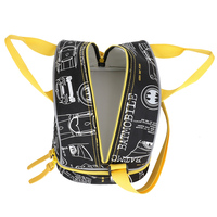 Pack de pique-nique jaune pour enfant, impression personnalisée, joli dessin animé, boîte à Bento isotherme, sac fourre-tout