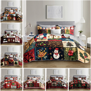 Cubrecama Festivo con Vibrante Diseño Navideño de Árbol de Navidad/Nieve, Tejido Transpirable, Cubrecama Lavable a Máquina - Product Image 2