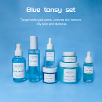 Ensemble de soins de la peau Aixin Blue Tansy, mousse nettoyante pour le visage, sérum hydratant, tonique, crème hydratante, ensemble de soins éclaircissants pour la peau