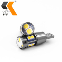 HOLY 3030 10SMD T10 12V DC 480LM Ampoule LED Multicolore pour Intérieur de Voiture, Lampe de Lecture, Lumière d'Appareil de Bord