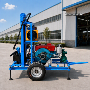 Foreuse de puits d'eau portable compacte de 150 m de profondeur, machine de forage de puits tractable, vente directe usine - Product Image 3