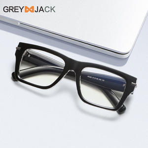 Lunettes anti-lumière bleue rectangulaires Greyjack, verres plats TR90, monture extra large pour femmes, style tendance - Product Image 5